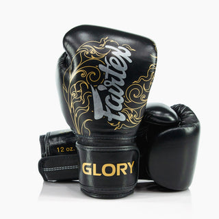 Gants de boxe Fairtex x Glory BGVG3 Noir et or