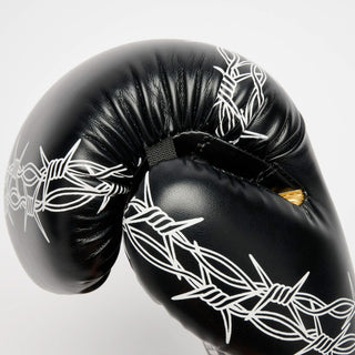 Gants de boxe Leone IUTER Barbed Wire GN02IU Noir-Combat Arena