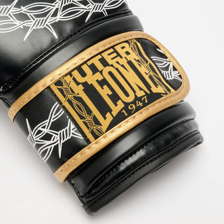 Gants de boxe Leone IUTER Barbed Wire GN02IU Noir-Combat Arena