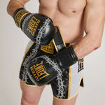 Gants de boxe Leone IUTER Barbed Wire GN02IU Noir-Combat Arena