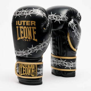 Gants de boxe Leone IUTER Barbed Wire GN02IU Noir-Combat Arena