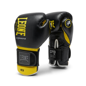Gants de boxe Leone Professional 2 GN115C Jaune 12 Oz 