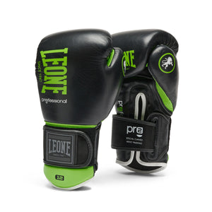 Gants de boxe Leone Professional 2 GN115C Vert 10 Oz 