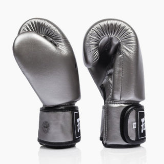 Gants de Muay Thai Fairtex BGV1C-Plus Gun Metallic-Combat Arena