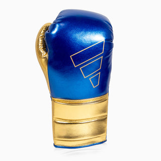 Bokshandschoenen Adidas Hybrid 500 Pro met Veters Blauw-goud 