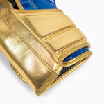 Gants de boxe Adidas Hybrid 500 Pro avec Velcro Bleu-or 
