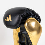 Bokshandschoenen Adidas Hybrid 500 Voor tegen Klittenband Zwart-goud 