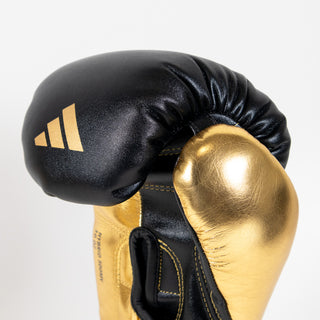 Bokshandschoenen Adidas Hybrid 500 Voor tegen Klittenband Zwart-goud 