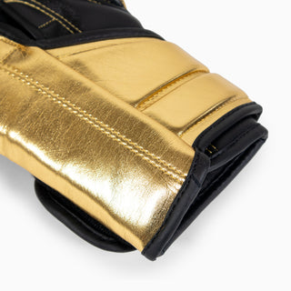 Bokshandschoenen Adidas Hybrid 500 Voor tegen Klittenband Zwart-goud 