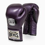 Gants de boxe Cleto Reyes Professionnel CB2 Violet avec lacets 