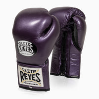 Gants de boxe Cleto Reyes Professionnel CB2 Violet avec lacets 