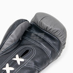 Bokshandschoenen Di Nardo met veters 16 Oz Grijs-zwart 