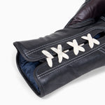 Gants de boxe Di Nardo avec lacets Bourgogne-Noir 14 oz 