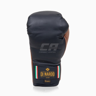 Gants de boxe Di Nardo avec lacets Noir-Marron 16 oz 