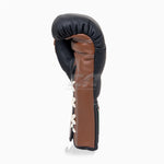 Gants de boxe Di Nardo avec lacets Noir-Marron 16 oz 