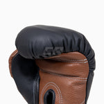 Gants de boxe Di Nardo avec lacets Noir-Marron 16 oz 