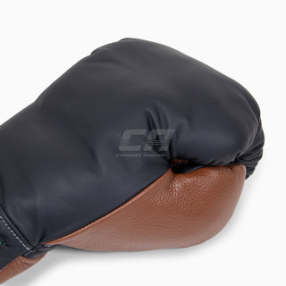 Gants de boxe Di Nardo avec lacets Noir-Marron 16 oz 