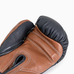 Bokshandschoenen Di Nardo met Klittenband 16 Oz Zwart-bruin 