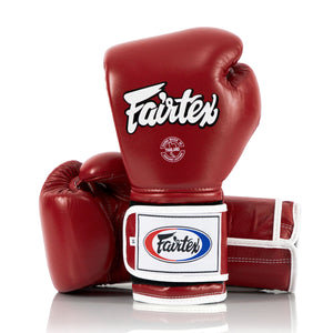 Gants de boxe Fairtex Mexican Style BGV9 Rouge-blanc 