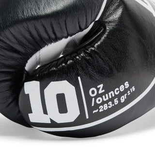 Bokshandschoenen Leone Shock Pro met veters GN057L Zwart 