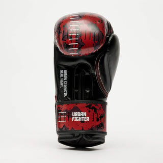 Gants de boxe Leone Urban Fighter GN335 camouflage rouge-noir 