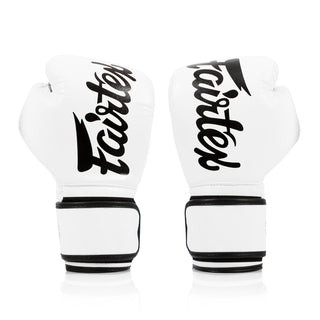 Gants de Muay Thai Fairtex BGV14 Blanc 