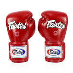 Gants de Muay Thai Fairtex BGV5 Super Sparring Rouge 