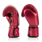 Gants de Muay Thai Fairtex Métallique BGV22 Rouge 