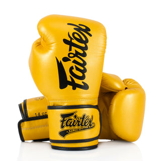 Gants de Muay Thai Fairtex Super Sparring BGV18 Or 