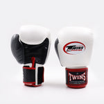 Thaibokshandschoenen Twins Special BGVL4 Zwart-wit-grijs