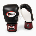 Gants de Muay Thai Twins Special BGVL4 Rouge-noir-blanc