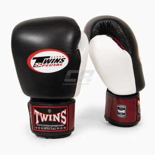 Gants de Muay Thai Twins Special BGVL4 Rouge-noir-blanc