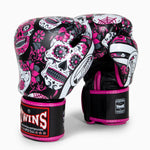 Gants de Muay Thai Twins Special FBGVL 3 Skull Rose 