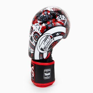 Gants de Muay Thai Twins Special FBGVL 3 Skull Rouge 