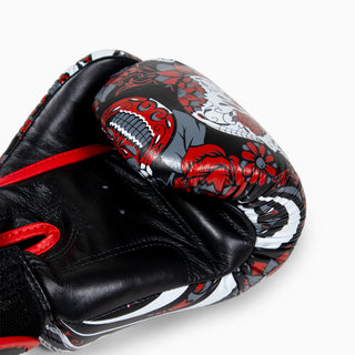 Gants de Muay Thai Twins Special FBGVL 3 Skull Rouge 