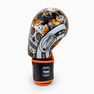 Thaibokshandschoenen Twins Special FBGVL 4 Skull Oranje 