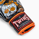 Thaibokshandschoenen Twins Special FBGVL 4 Skull Oranje 