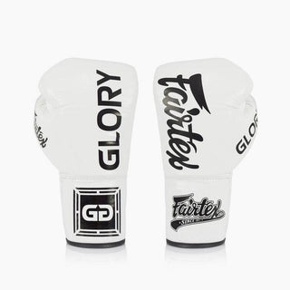 Gants de boxe Fairtex Glory BGLG1 Blanc avec lacets