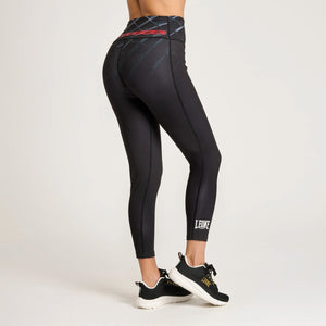 Leggings Femme Leone MMA Cage AB978 Gris foncé-Combat Arena