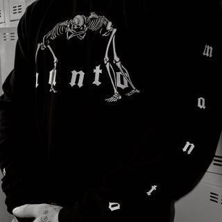 Maglia a maniche lunghe Manto Bones Nero-Combat Arena