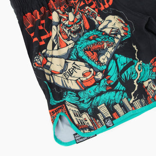 Shorts Half Sumo Kaiju vs Mecha-Combat Arena