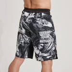 Shorts de MMA Leone IUTER Barbed Wire AB04IU Noir-Combat Arena
