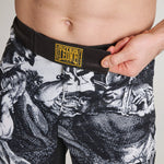 Shorts de MMA Leone IUTER Barbed Wire AB04IU Noir-Combat Arena