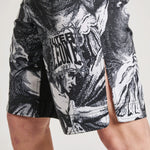 Shorts de MMA Leone IUTER Barbed Wire AB04IU Noir-Combat Arena