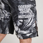 Shorts de MMA Leone IUTER Barbed Wire AB04IU Noir-Combat Arena