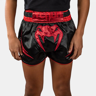 Pantaloncini bambino kick-thai Venum Attack Nero-rosso-Combat Arena