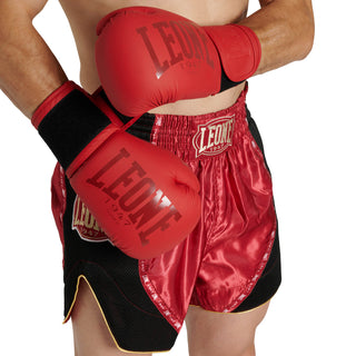 Pantaloncini kick-thai Leone Classic AB881 Rosso-Combat Arena