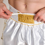 Pantaloncini kick-thai Leone DNA Premium AB969 Bianco-Combat Arena