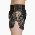 Korte broek kick-thai Leone Elite AB879 Zwart-Combat Arena