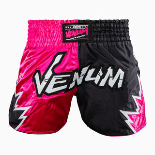 Shorts kick-thaï Venum Inferno 2.0 Rose-noir-Combat Arena